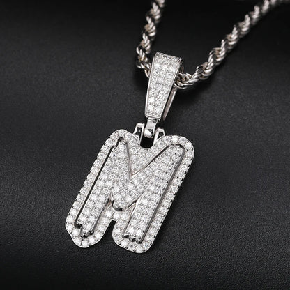 VVS1 Moissanite A-Z Letters Pendant