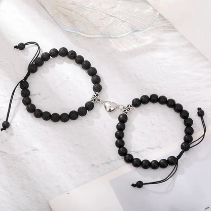 Romantic Natural Stone Couples Matching Bracelets