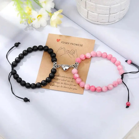Romantic Natural Stone Couples Matching Bracelets