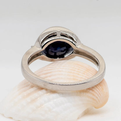 New 3.24Ct Natural Blue Sapphire Ring